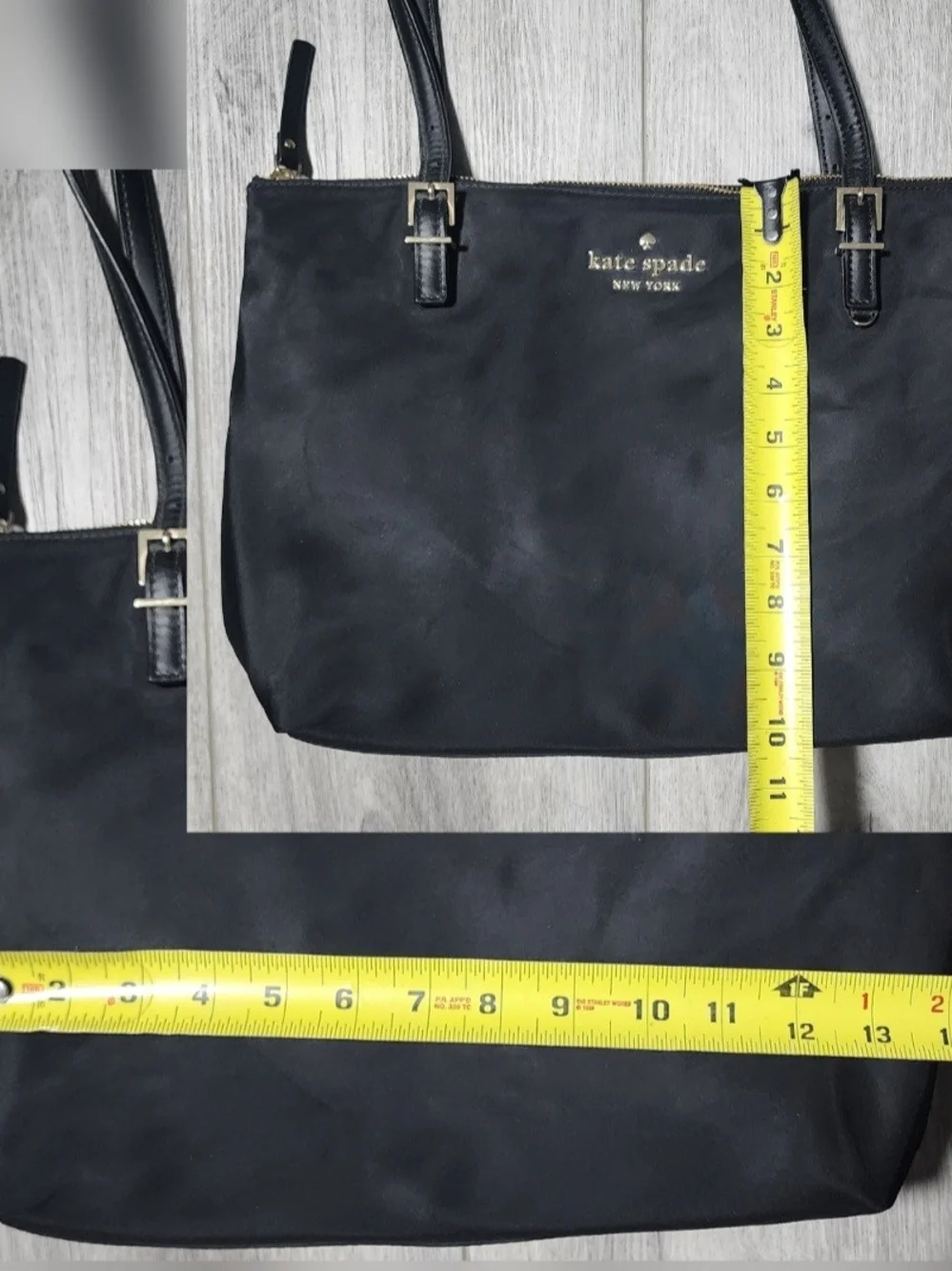 Kate Spade New York Watson Lane Maya Black Nylon Tote Bag Shoulderbag Purse